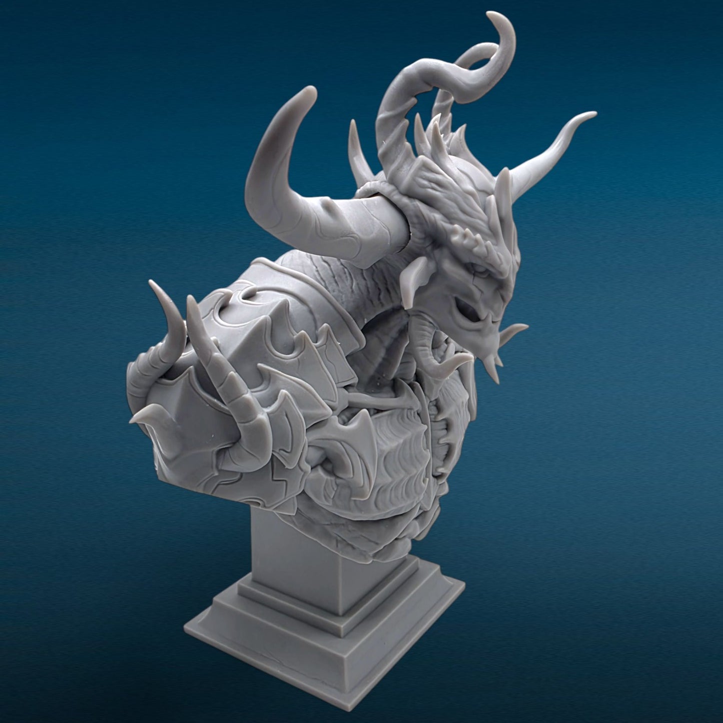 Baran The Monarch of the Crimson River - Solo Leveling 3D Resin Bust: Unpainted Fan Art (7 Inch)