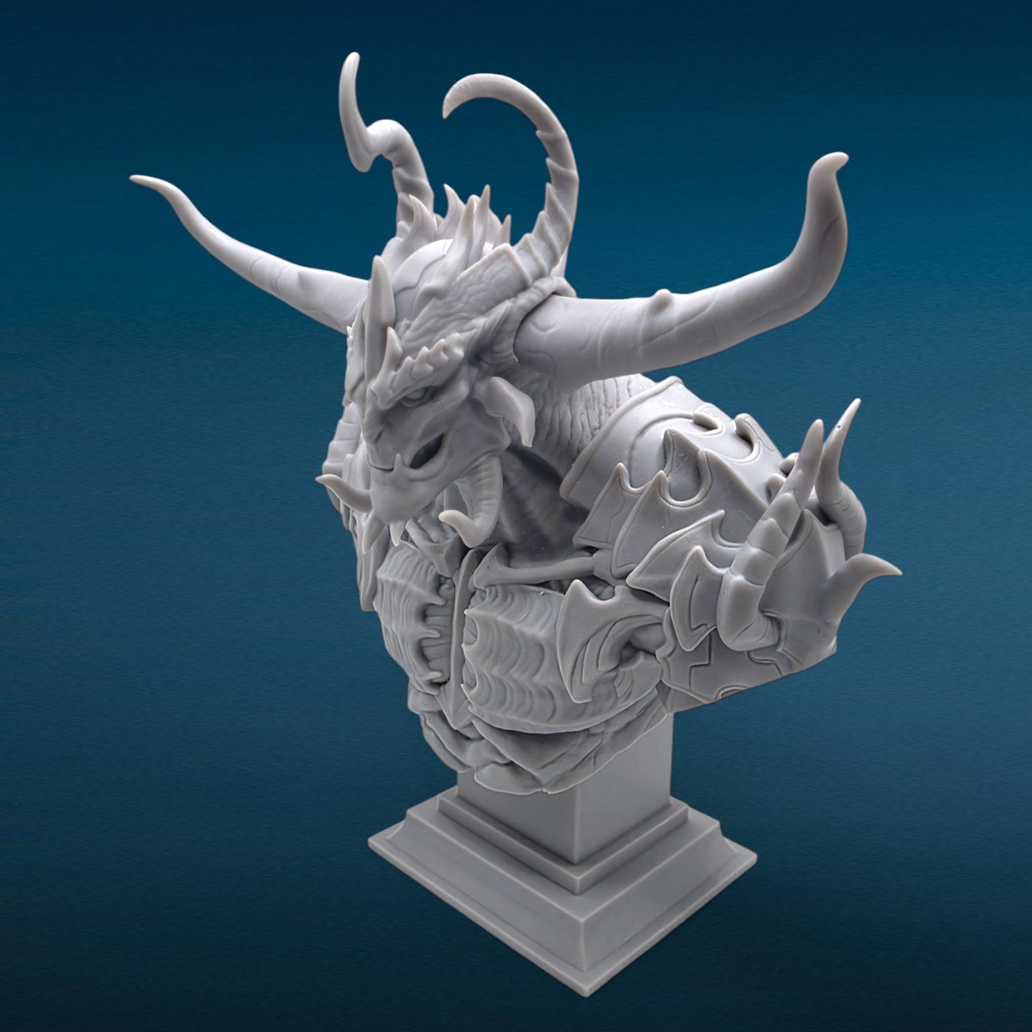 Baran The Monarch of the Crimson River - Solo Leveling 3D Resin Bust: Unpainted Fan Art (7 Inch)