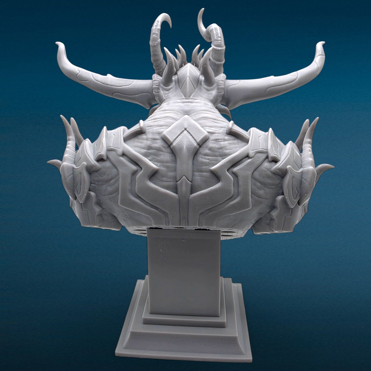 Baran The Monarch of the Crimson River - Solo Leveling 3D Resin Bust: Unpainted Fan Art (7 Inch)