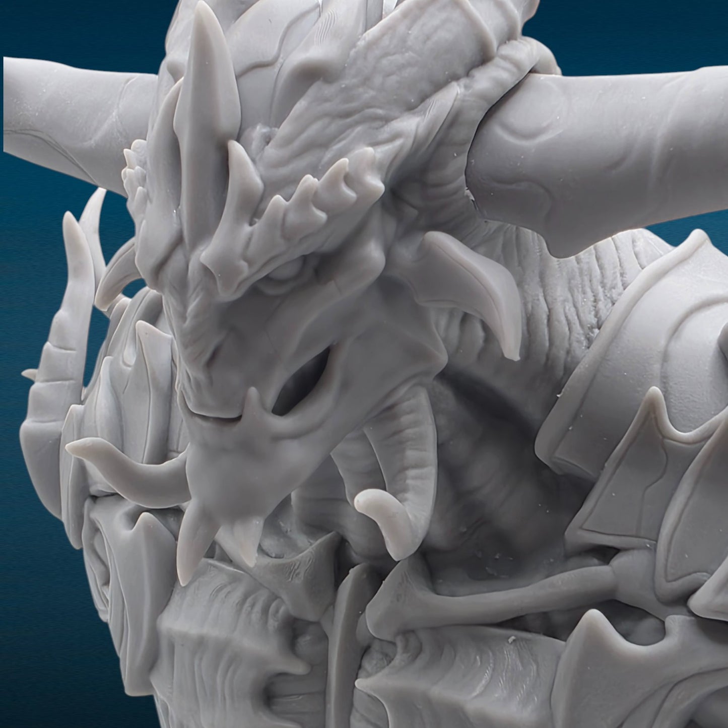 Baran The Monarch of the Crimson River - Solo Leveling 3D Resin Bust: Unpainted Fan Art (7 Inch)
