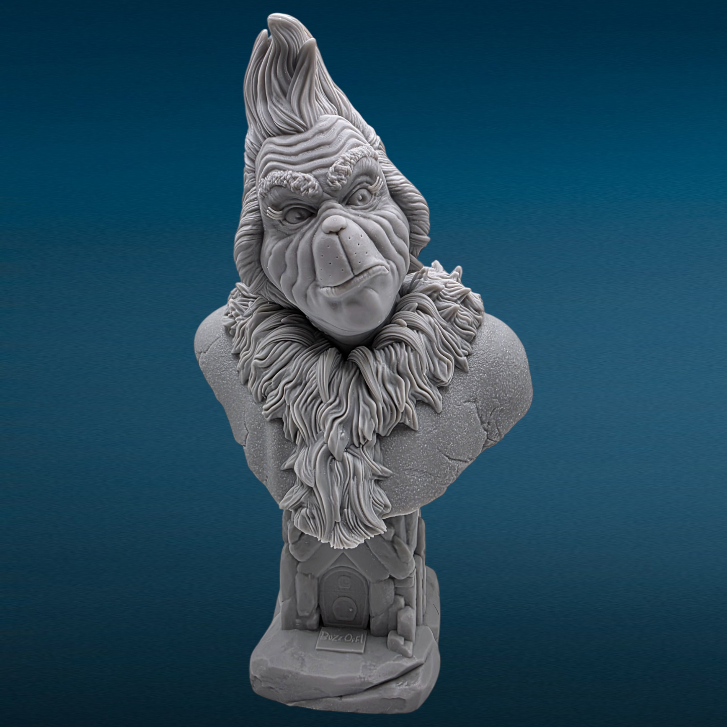The Grinch - 3D Resin Figurine: Unpainted Fan Art (7 Inch)
