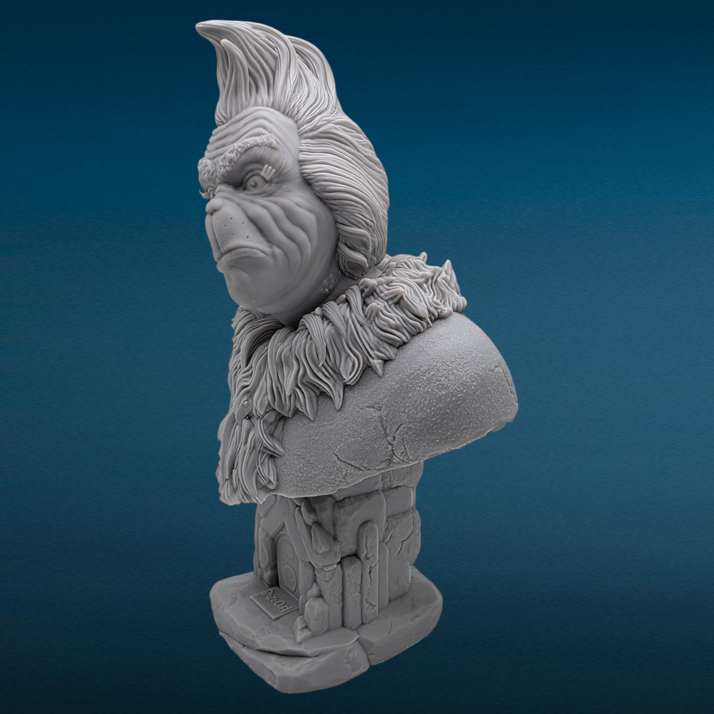 The Grinch - 3D Resin Figurine: Unpainted Fan Art (7 Inch)
