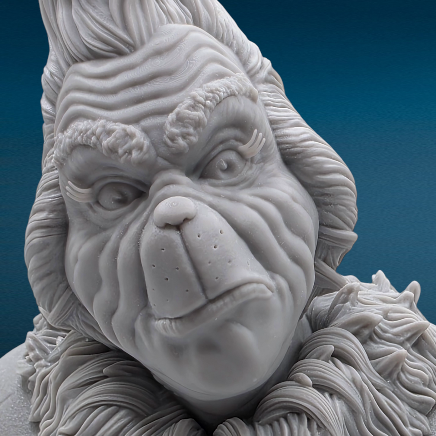The Grinch - 3D Resin Figurine: Unpainted Fan Art (7 Inch)