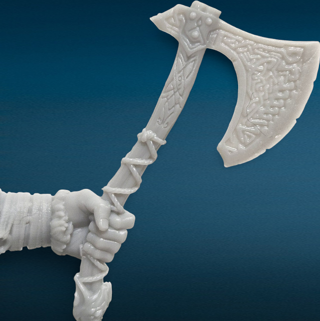 Freki Viking Figure - Unpainted 3D Resin Figurine for Hobby Painters & Collectors (7 Inch)