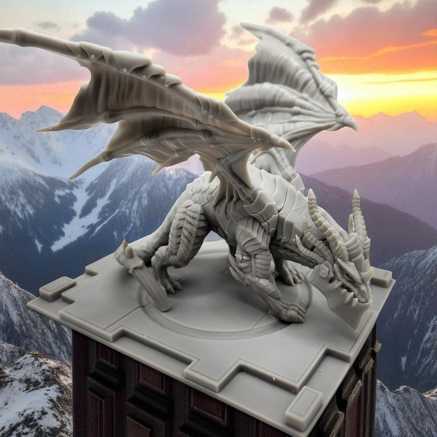Deathwing Dragon - World of Warcraft 3D Resin Figurine: Unpainted Fan Art (5 Inch)