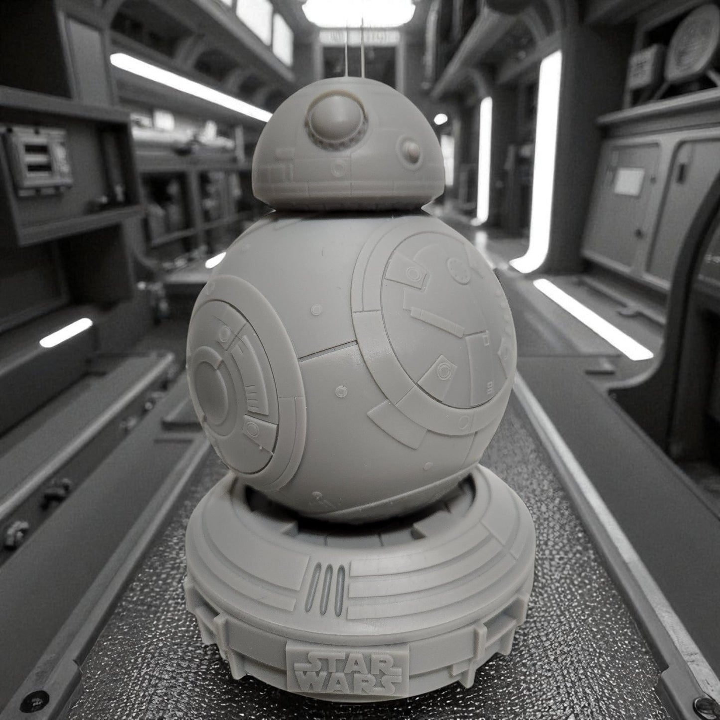 BB8 - Star Wars 3D Resin Figurine: Unpainted Fan Art (7 Inch)