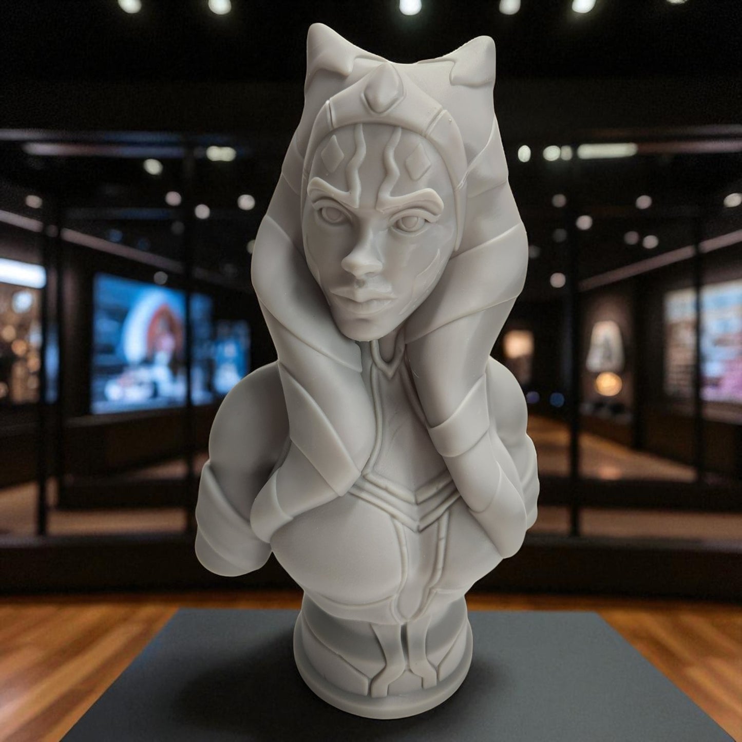 Ahsoka Tano - Star Wars 3D Resin Bust: Unpainted Fan Art (7 Inch)