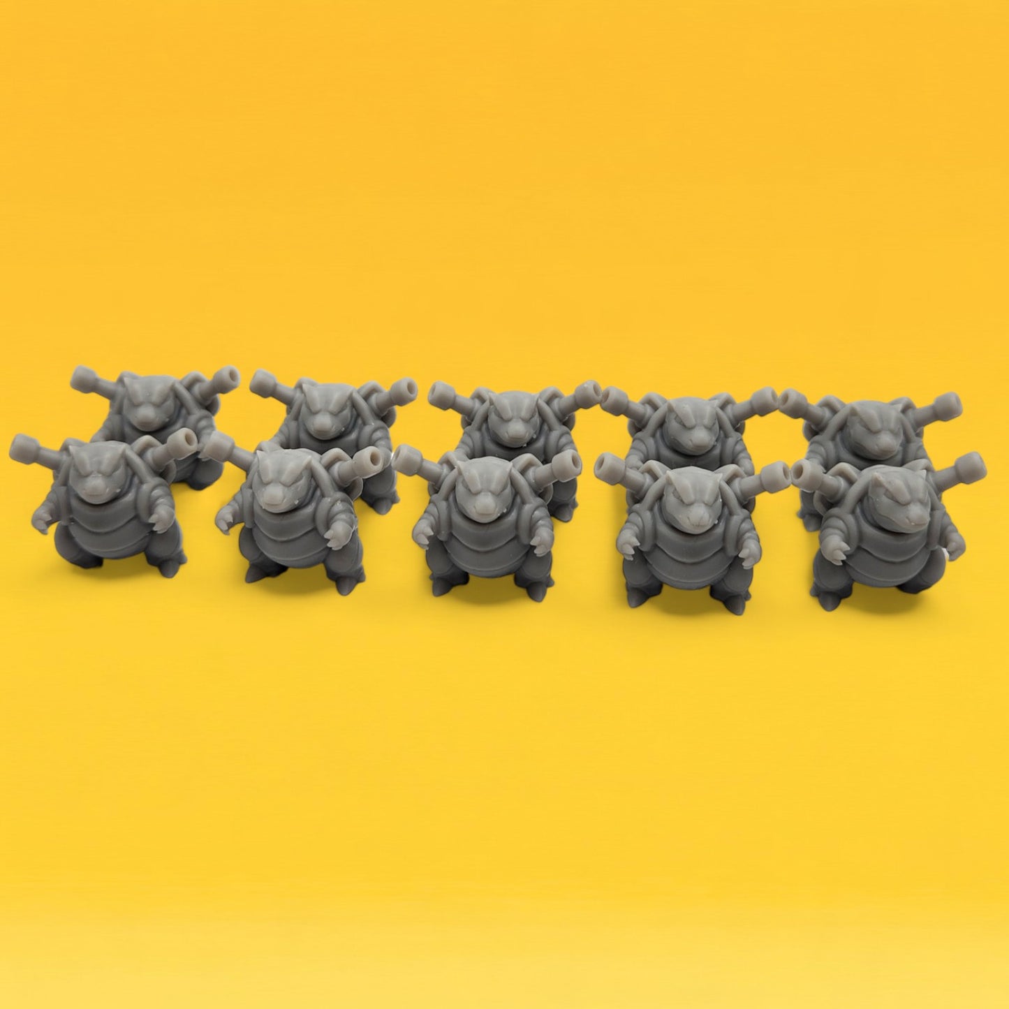 Blastoise Mini Figures Set – 10 Pack 1″ | 3D Printed Pokemon