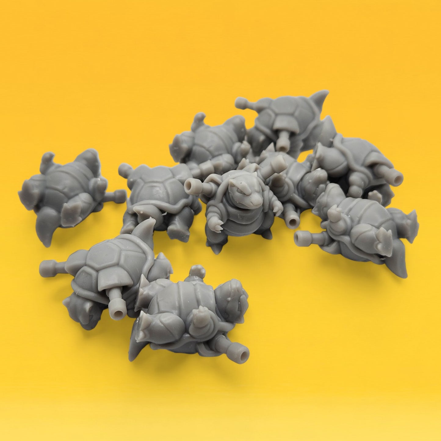 Blastoise Mini Figures Set – 10 Pack 1″ | 3D Printed Pokemon