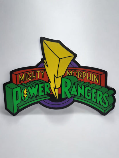 Power Rangers Logo  LED Lamp | Mighty Morphin Power Ranger