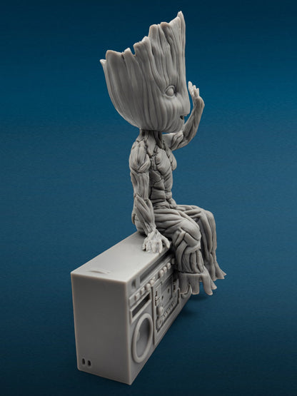 3D Resin Figurine - Groot Speaker Box | Marvel