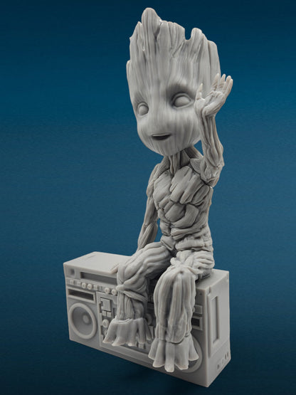3D Resin Figurine - Groot Speaker Box | Marvel