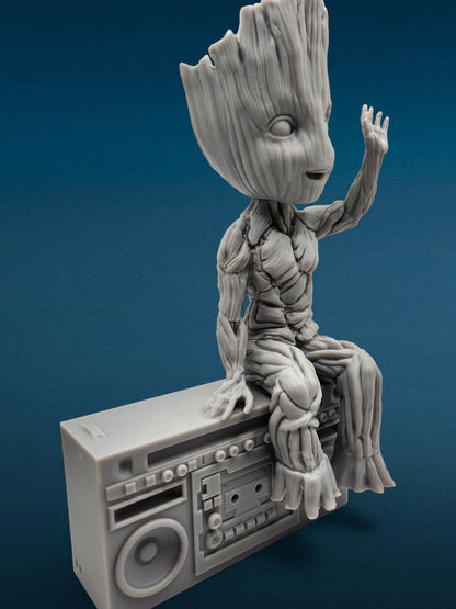 3D Resin Figurine - Groot Speaker Box | Marvel