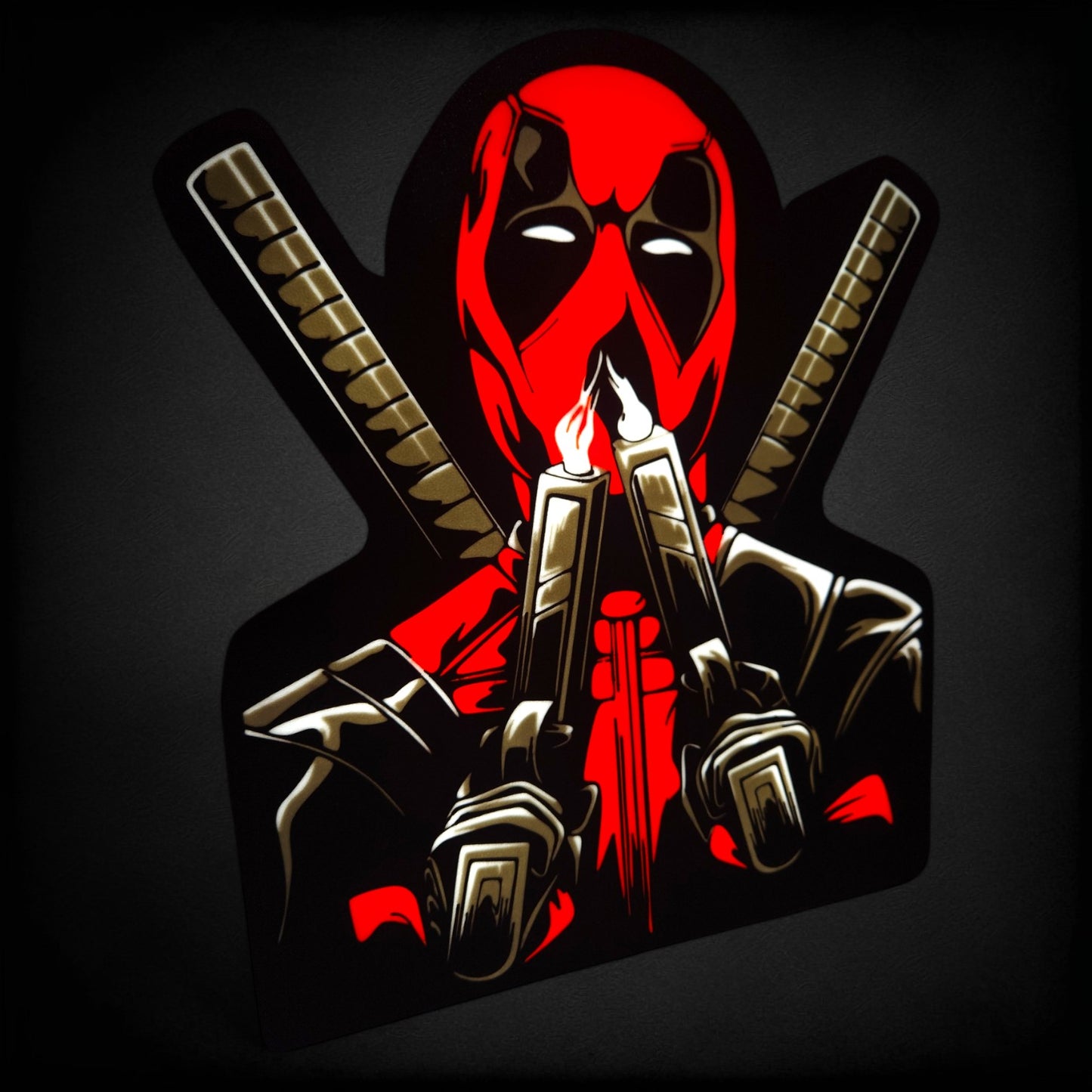 Deadpool - Smoking Guns LED Lamp | Deadpool