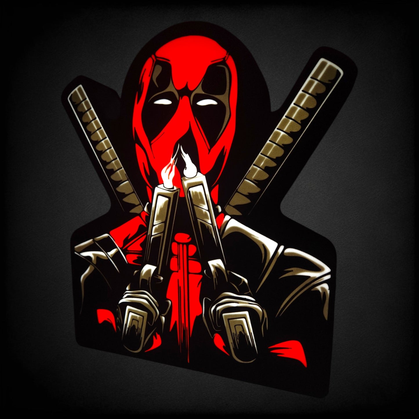 Deadpool - Smoking Guns LED Lamp | Deadpool