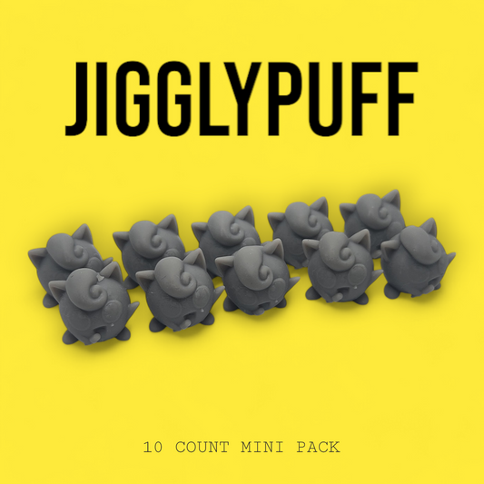 Jigglypuff Mini Figures Set – 10 Pack 1″ | 3D Printed Pokemon