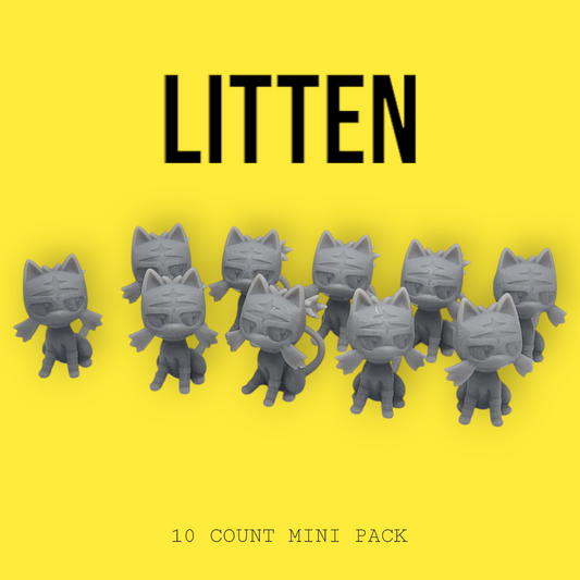 Pokemon Resin Super Miniature 10 Pack - Litten
