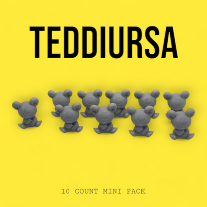 Teddiursa Mini Figures Set – 10 Pack 1″ | 3D Printed Pokemon