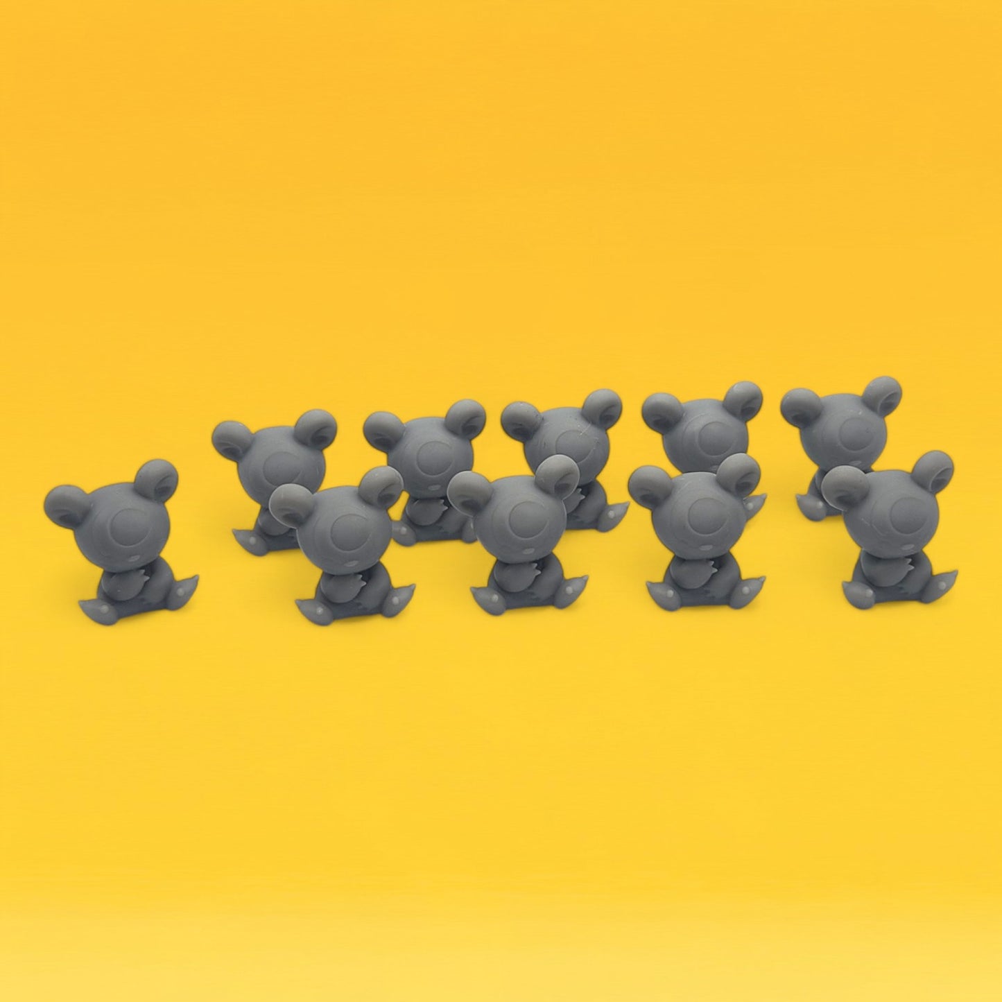 Teddiursa Mini Figures Set – 10 Pack 1″ | 3D Printed Pokemon