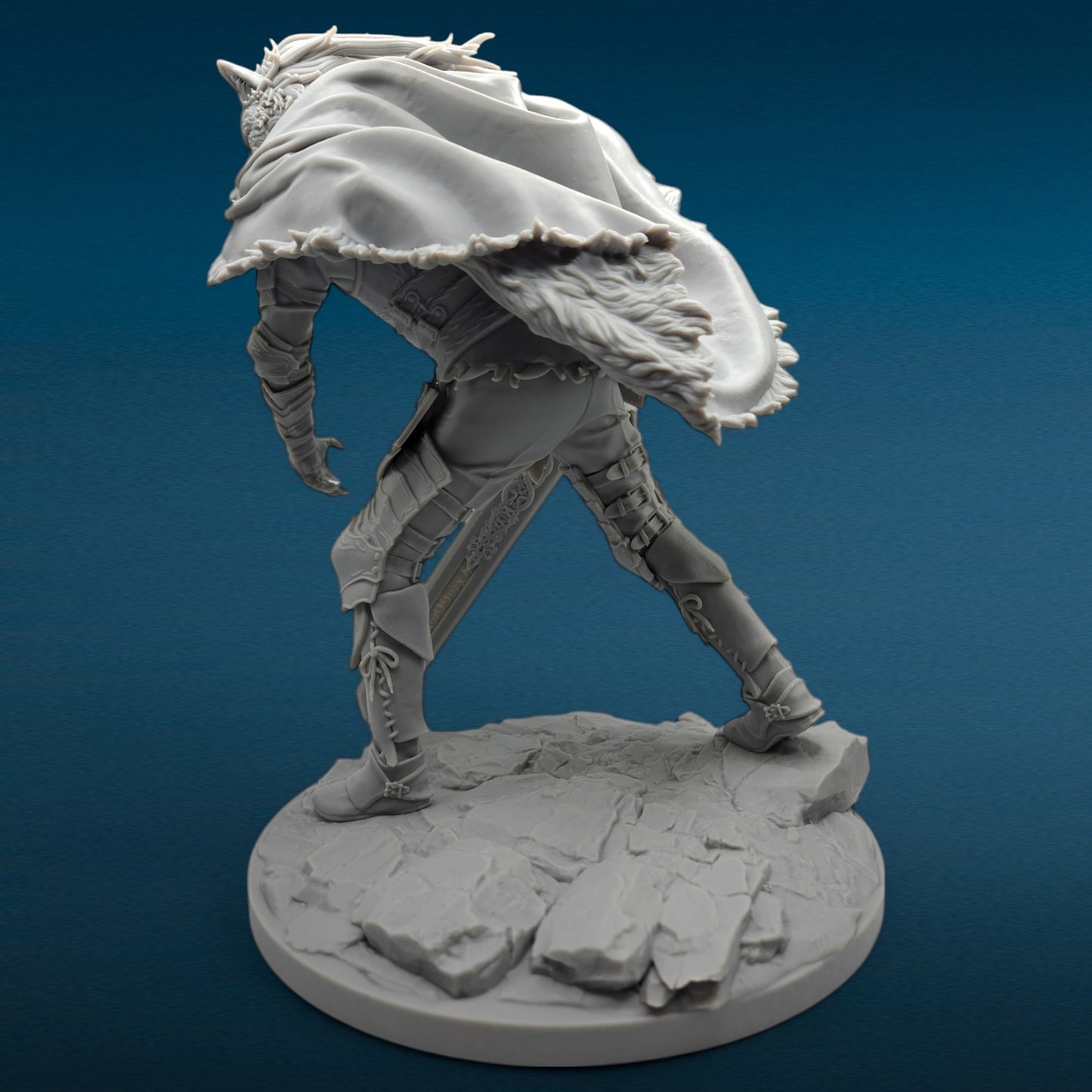 3D Resin Figurine - Blaidd the Half-Wolf (Elden Ring)