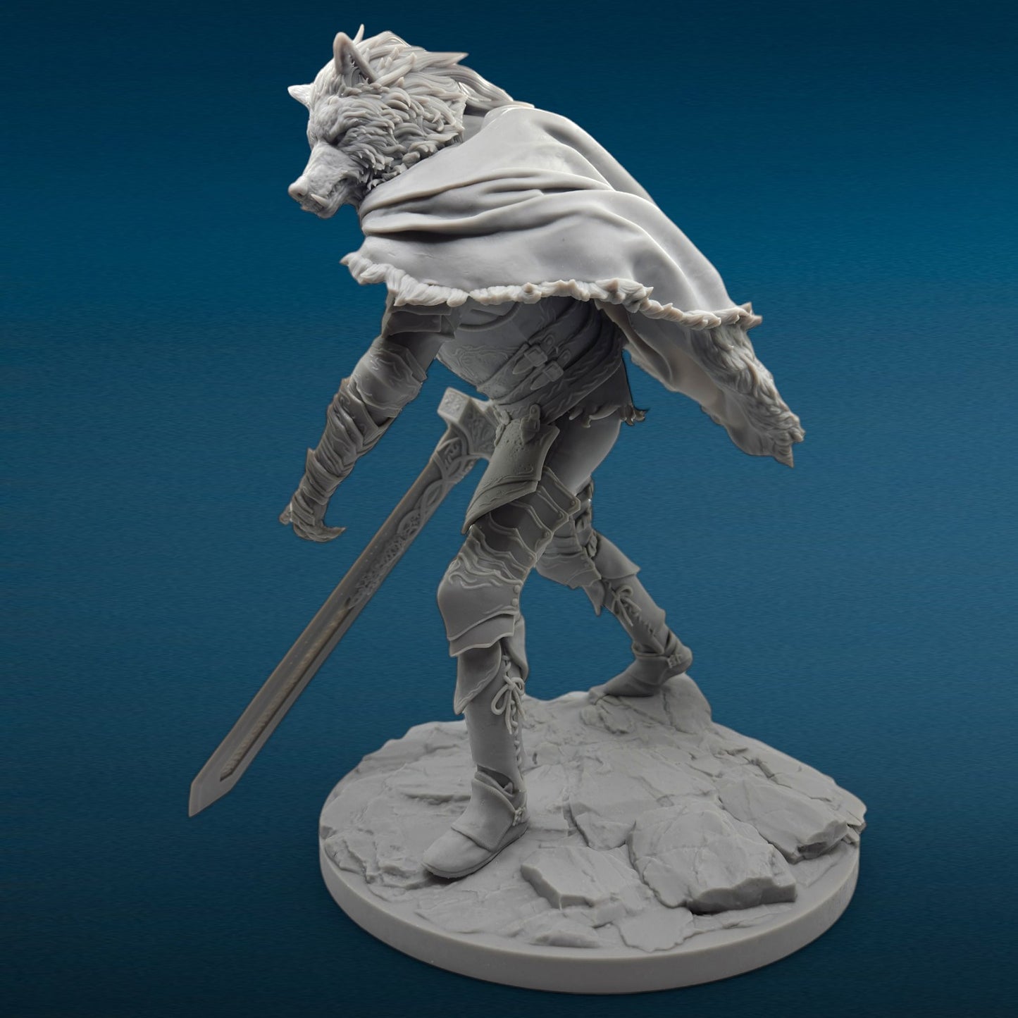 3D Resin Figurine - Blaidd the Half-Wolf (Elden Ring)