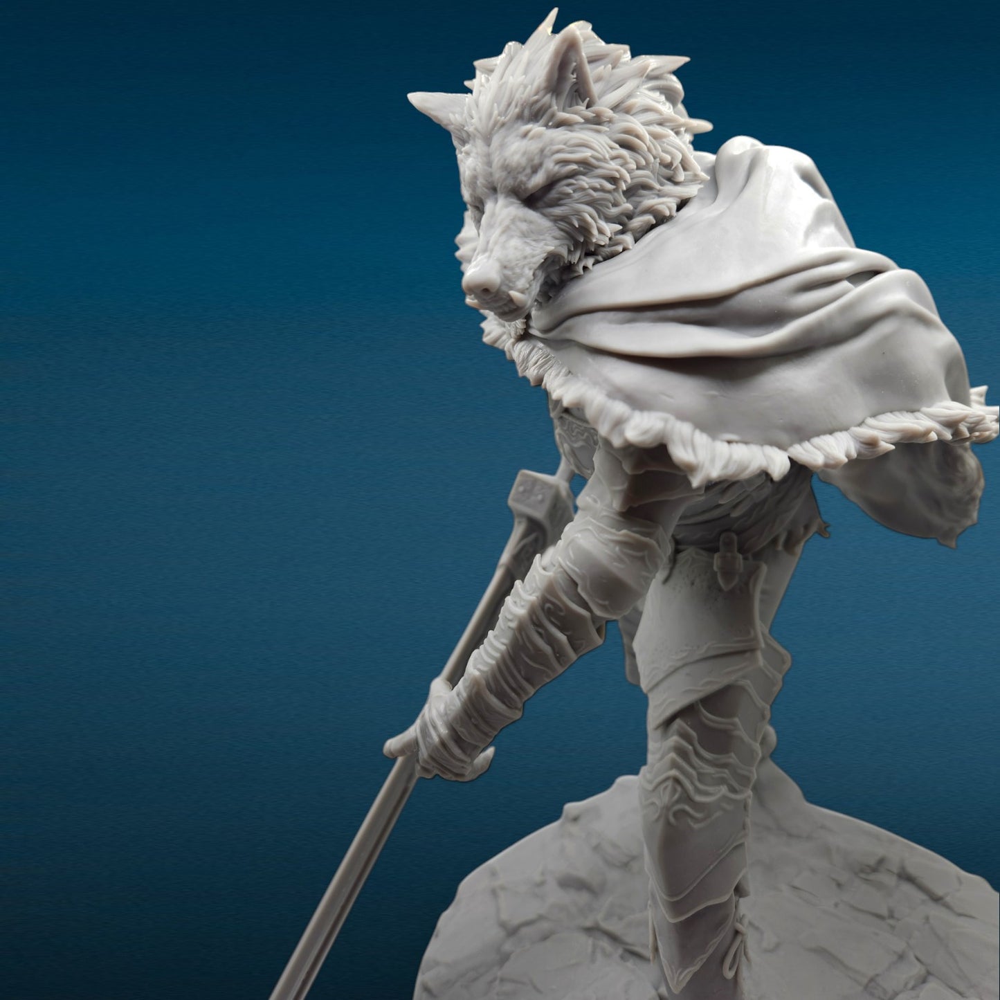 3D Resin Figurine - Blaidd the Half-Wolf (Elden Ring)