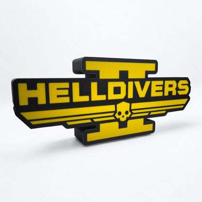 Hell Divers II (2) Logo LED Lamp | Gaming