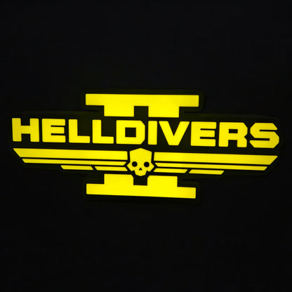 Hell Divers II (2) Logo LED Lamp | Gaming