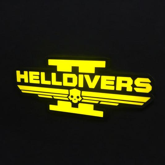 Hell Divers II (2) Logo LED Lamp | Gaming