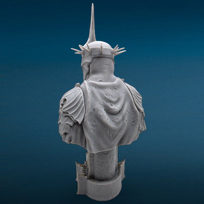 Witch King of Angmar - Lord of the Rings 3D Resin Bust: Unpainted Fan Art (7.5 Inch)