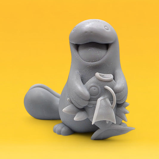 Pokemon Resin Miniature - Quagsire with Magikarp