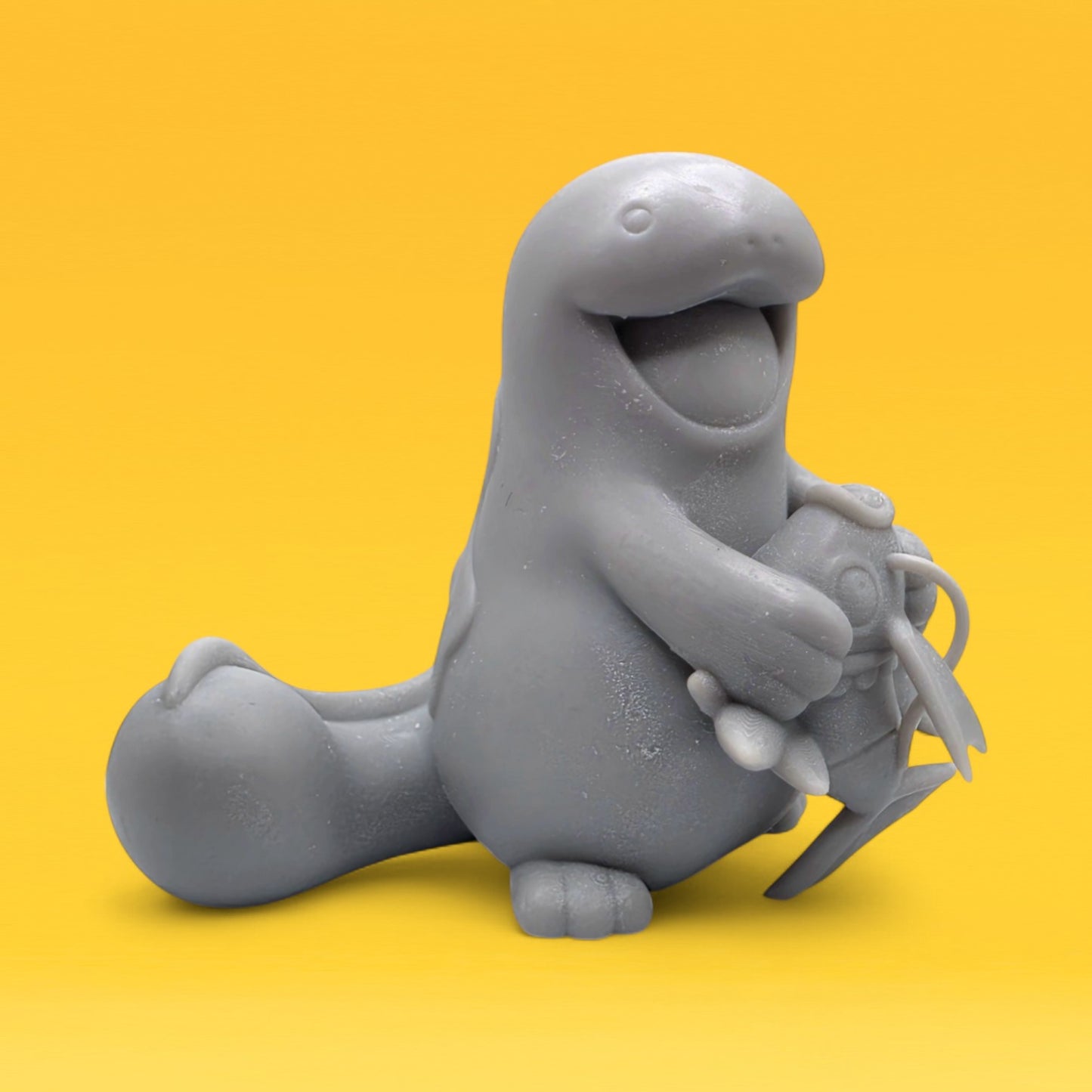 Pokemon Resin Miniature - Quagsire with Magikarp
