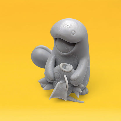 Pokemon Resin Miniature - Quagsire with Magikarp