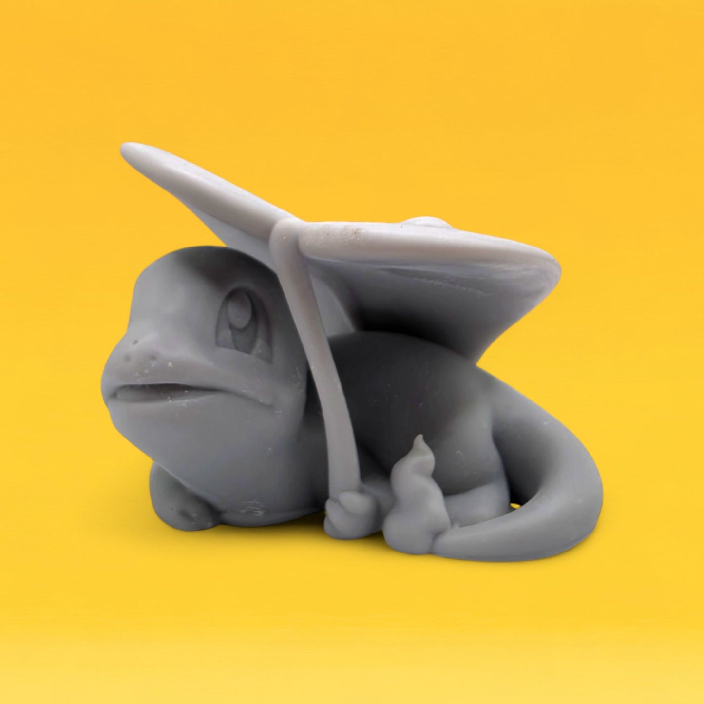 Pokemon Resin Miniature - Charmander in the Rain