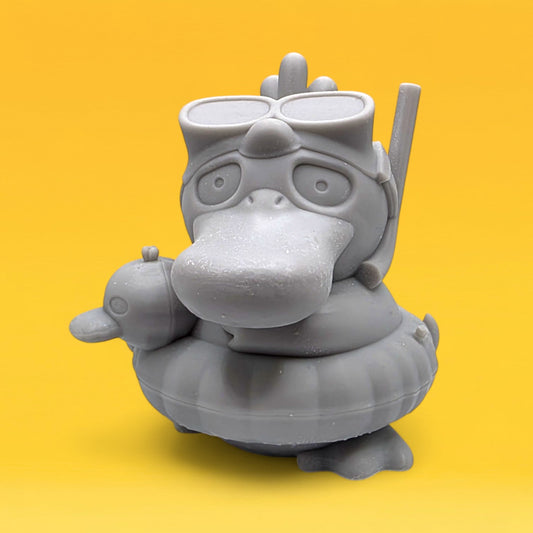Pokemon Resin Miniature - Psyduck Beach Day