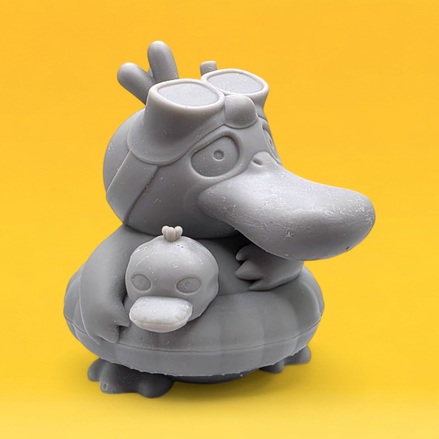Pokemon Resin Miniature - Psyduck Beach Day