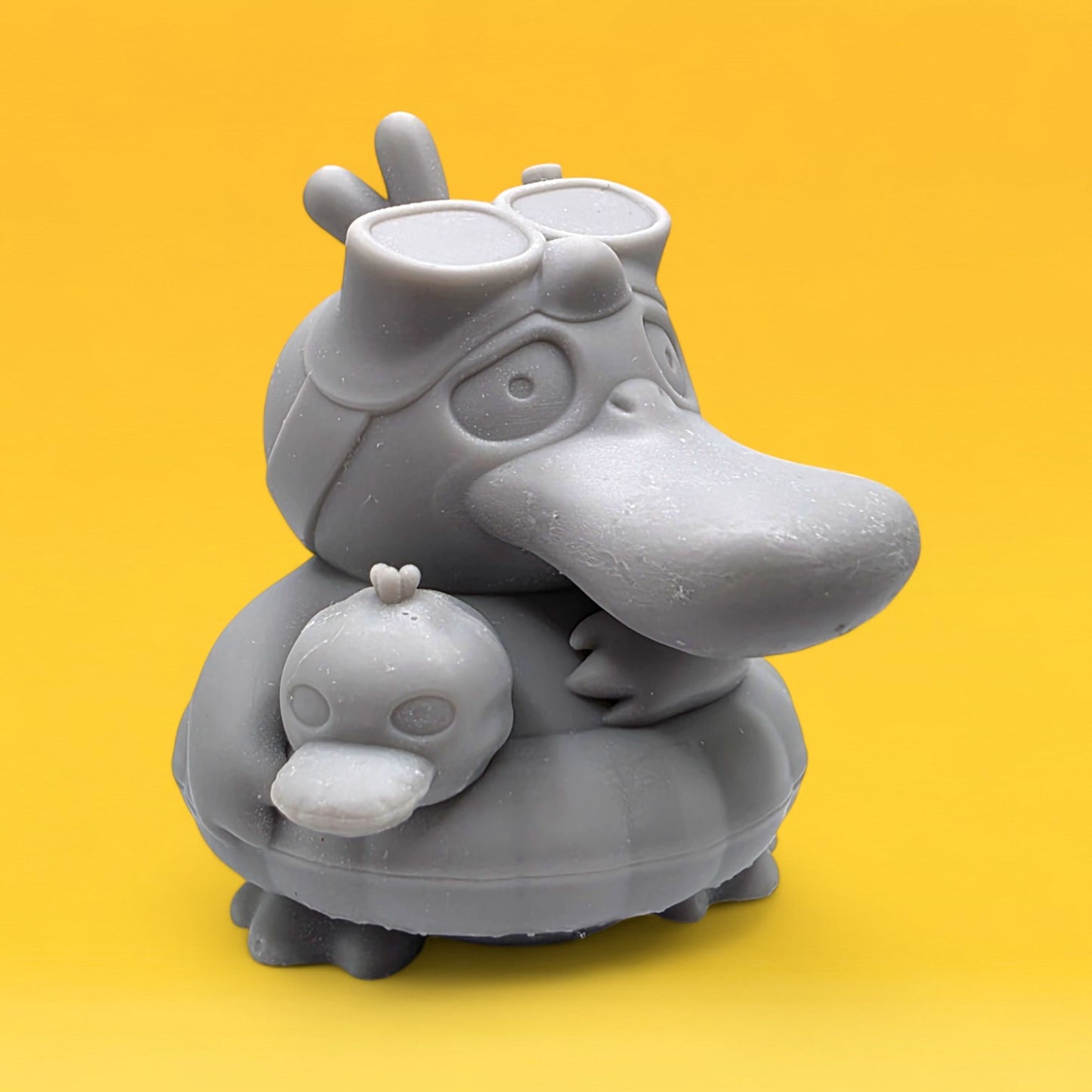 Pokemon Resin Miniature - Psyduck Beach Day