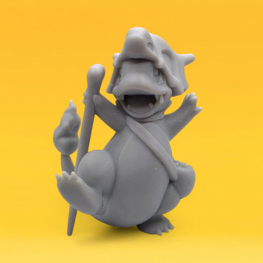 Pokemon Resin Miniature - Charmander in Cubone Costume