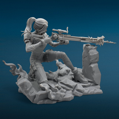 3D Resin Figurine - Caitlyn | Arcane | League of Legends