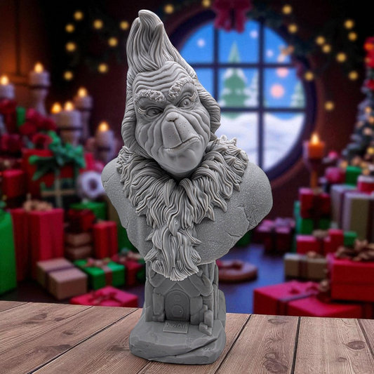 The Grinch - 3D Resin Figurine: Unpainted Fan Art (7 Inch)