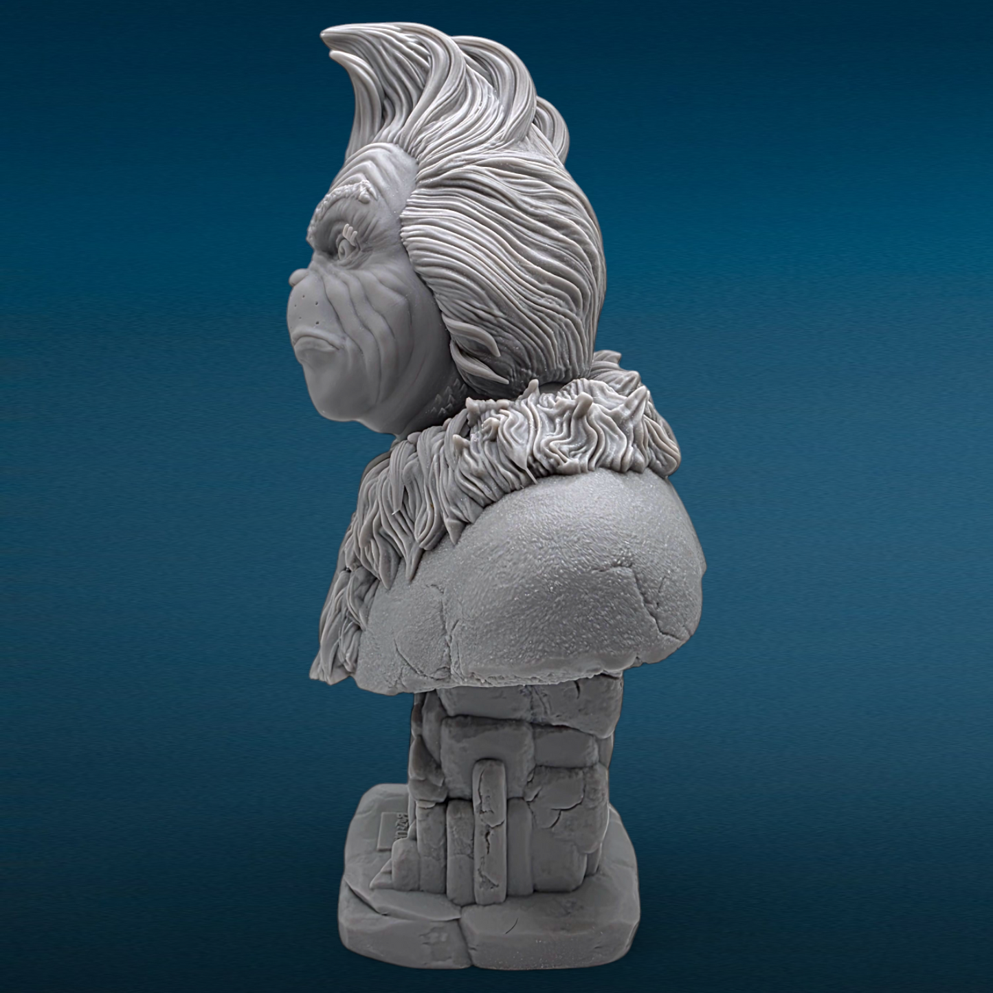 The Grinch - 3D Resin Figurine: Unpainted Fan Art (7 Inch)