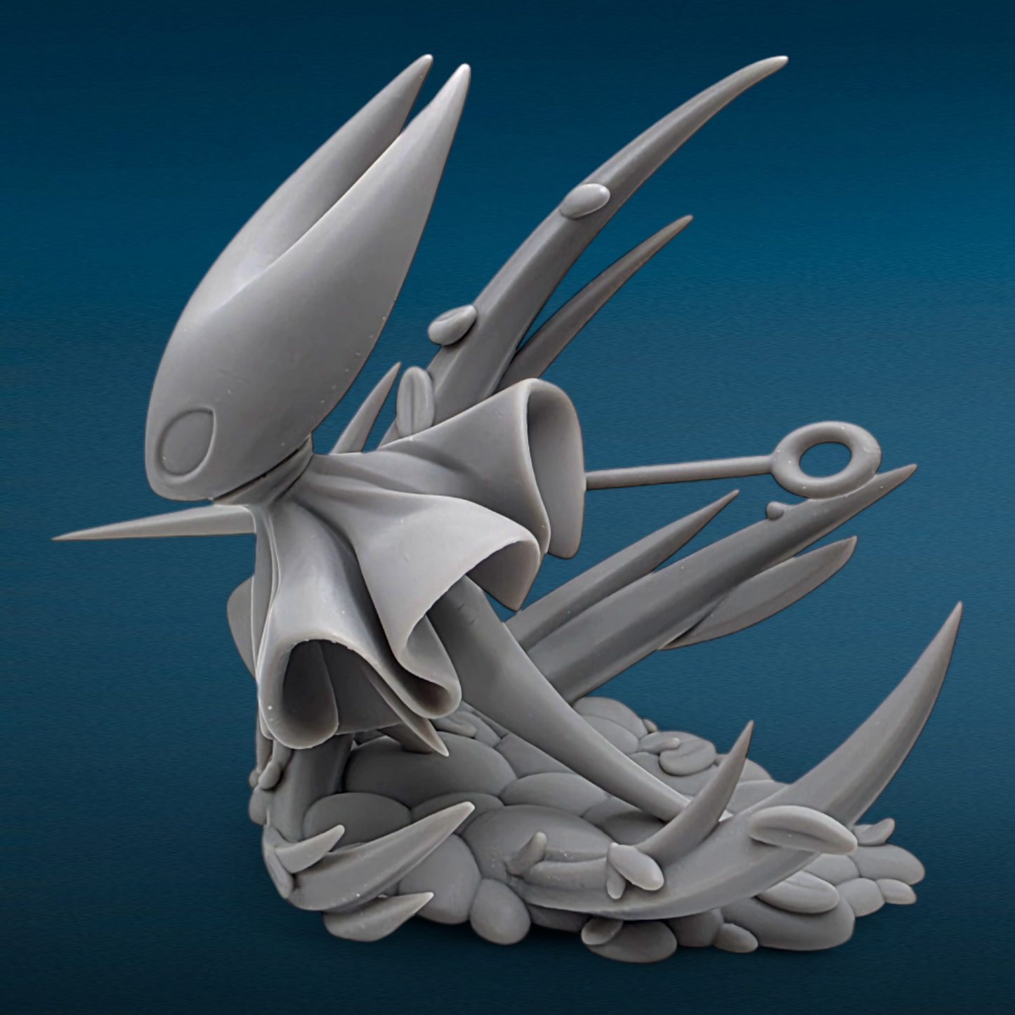 Hornet - Hollow Knight 3D Resin Figurine: Unpainted Fan Art (4.5 Inch)