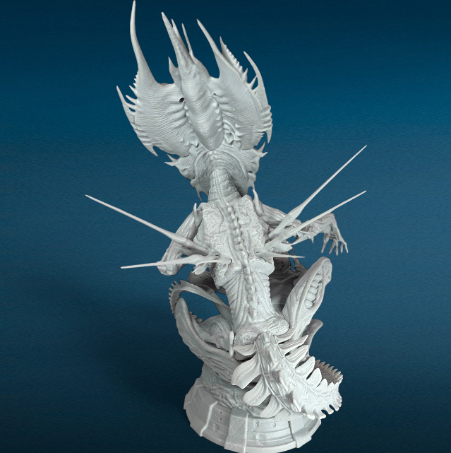 Ellen Ripley Alien - 3D Resin Figurine: Unpainted Fan Art (12 Inch)