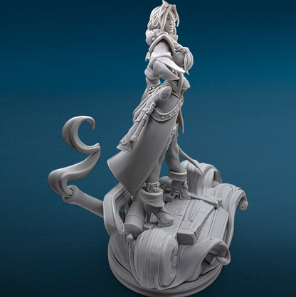 Miss Fortune League of Legends - 3D Resin Figurine: Unpainted Fan Art (11 Inch)