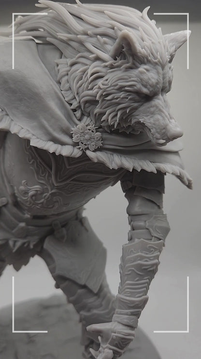 3D Resin Figurine - Blaidd the Half-Wolf (Elden Ring)