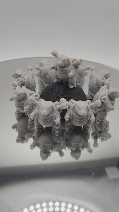 Blastoise Mini Figures Set – 10 Pack 1″ | 3D Printed Pokemon