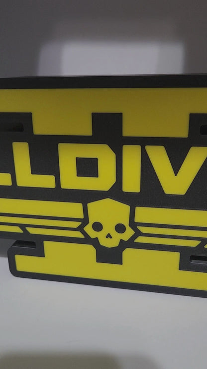 Hell Divers II (2) Logo LED Lamp | Gaming