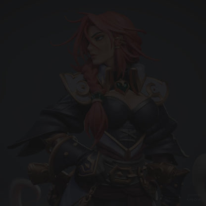 Miss Fortune League of Legends - 3D Resin Figurine: Unpainted Fan Art (11 Inch)