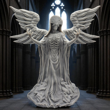 Angel of Death - Hellboy 3D Resin Figurine: Unpainted Fan Art (7 Inch)