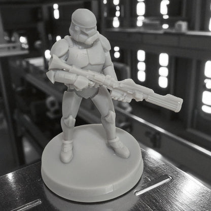 Clone Trooper Assault - Star Wars 3D Resin Figurine: Unpainted Fan Art (2.5 Inch)